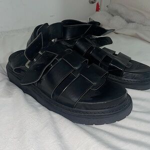 Strappy Platform Buckle Up Sandals